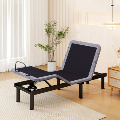 Base de lit réglable avec base de lit réglable et tête de lit électrique avec télécommande sans fil | 0 Gravité | Anti-ronflement | DEL sous le lit | Ports USB