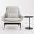 Swole Steel Top Single End Table-96831401-94581426
