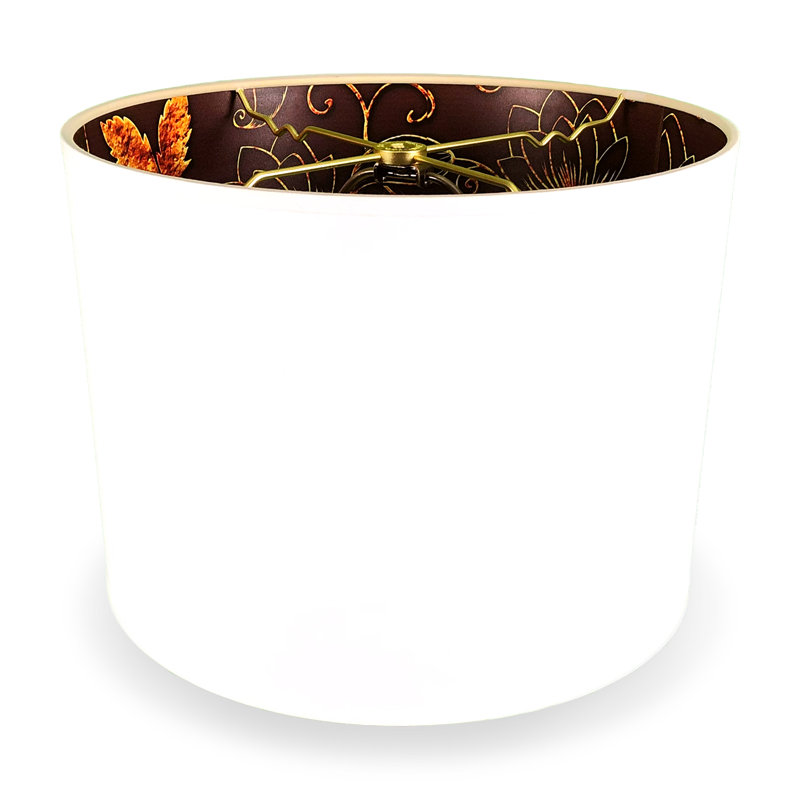 Abat-jour rigide à 2 côtés Royal Designs - Trendy Daisy, 14 po x 14 po x 9 po
