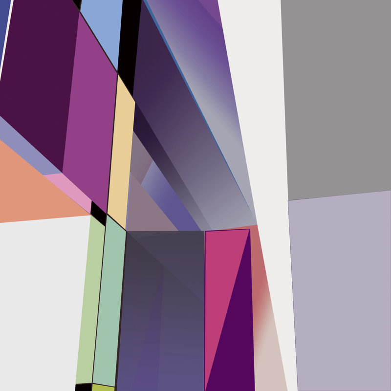 Ltower23 8 Brights - Wrapped Canvas Painting, 51cm H x 51cm W x 3.8cm D