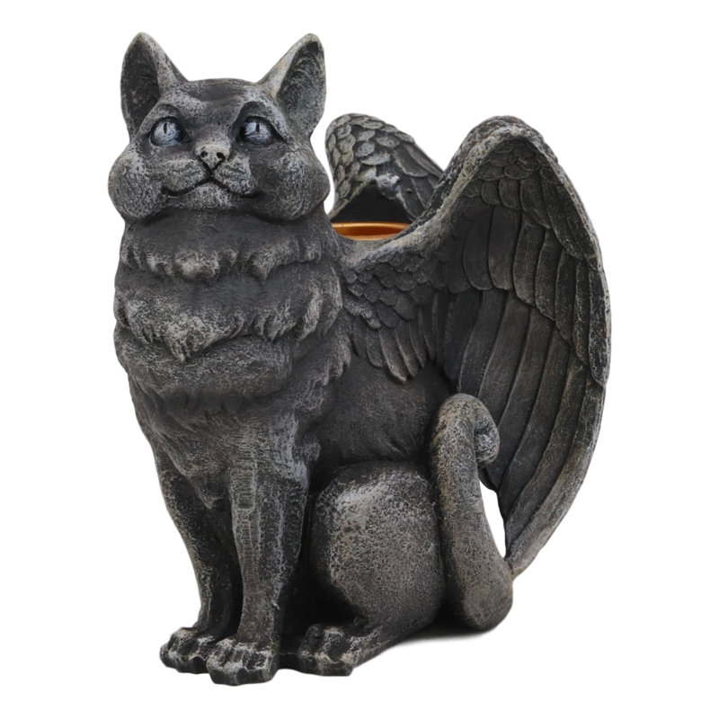 Petite chandelles en résine à oreilles pour chat ange