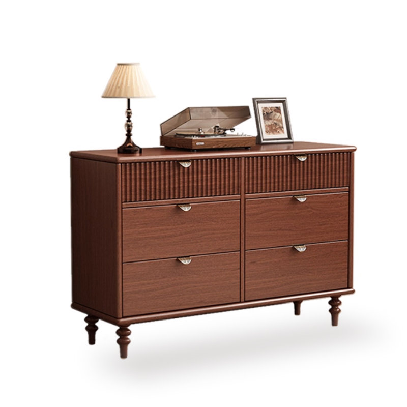 Buffet décoratif en bois massif, H 32,28 po x l 47,24 po x P 15,75 po