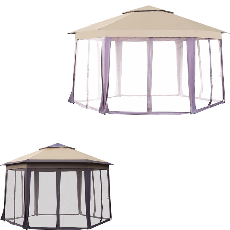 Auvent de remplacement pour pavillon de jardin hexagonal