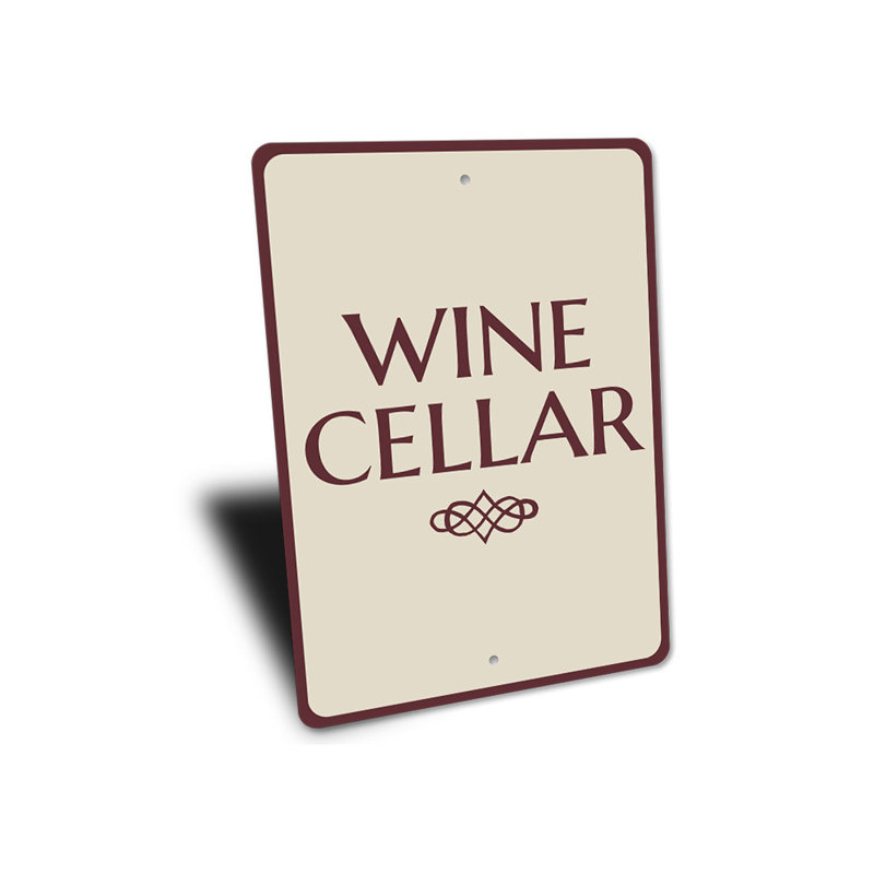 Plaque en aluminium Home Wine Cellar, H 14 po x l 10 po x P 0,04 po