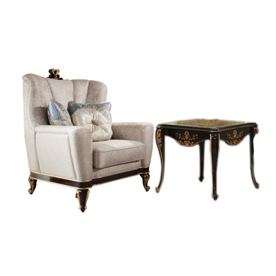 Infinity Sofa Chair And Square End Table