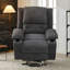 Oversized Power Lift Recliner Chair with Heat and Massage, Upholstered Sofa with Cup Holders-131715295