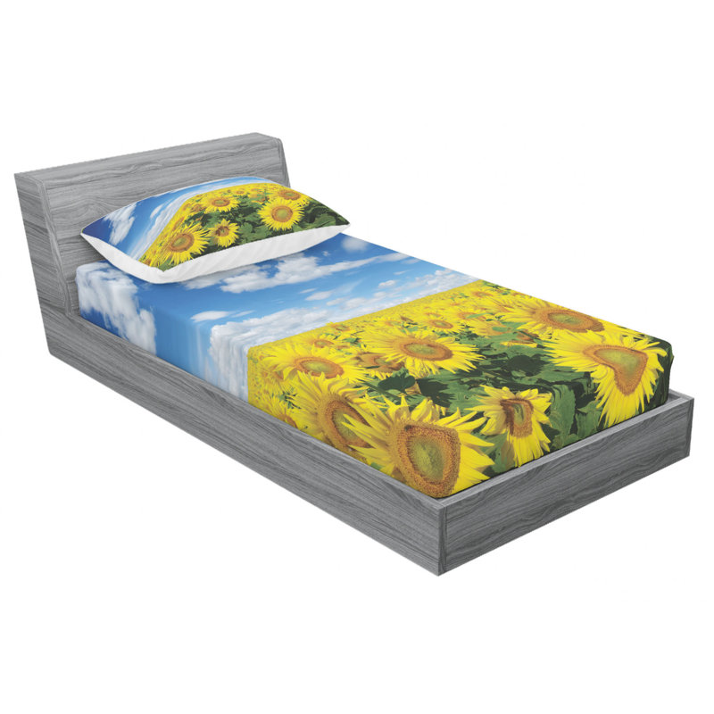 Microfiber Sheet Set, Twin Sheet Set with Fitted Sheet