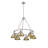 Felda 6 - Light Steel Dimmable Cone Chandelier-99998912-99998923