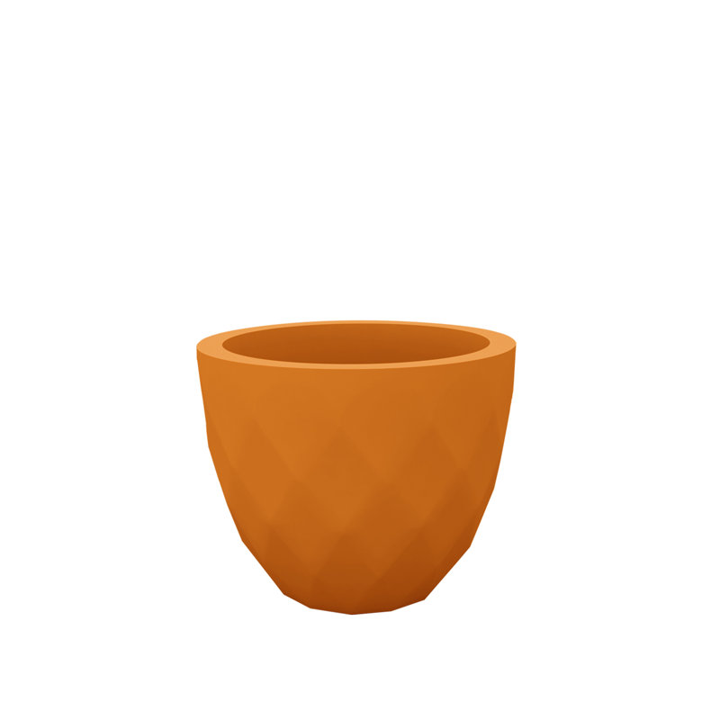 Vases Resin Pot Planter, 17.75" H x 21.75" W x 21.75" D, Bronze