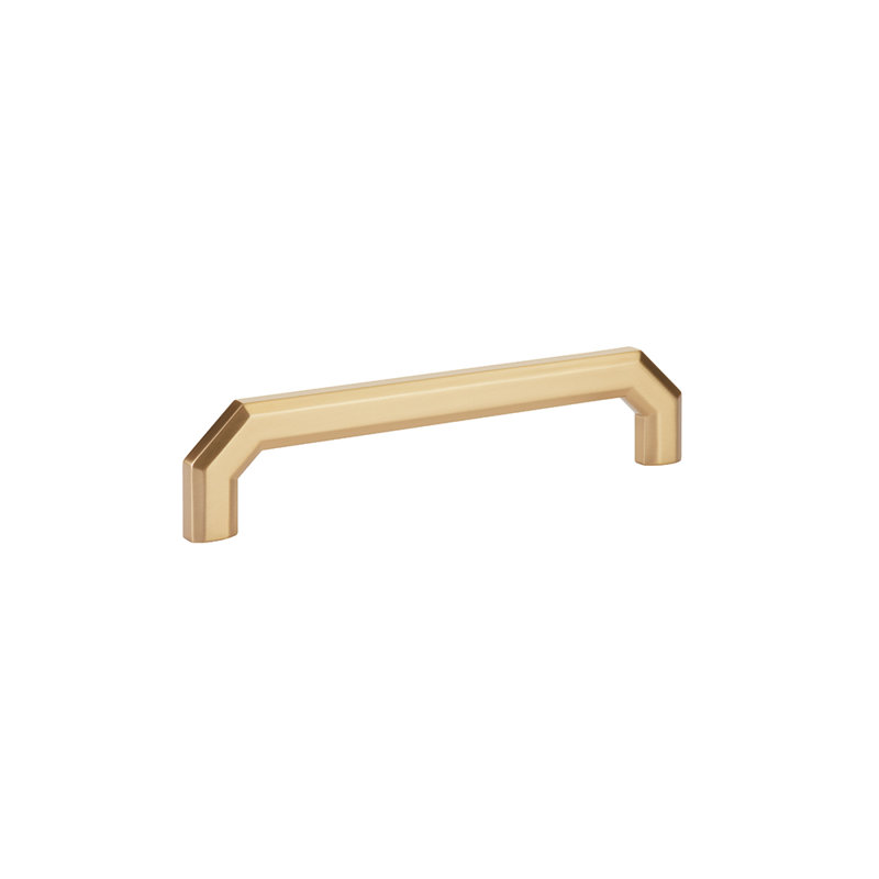 Riviera Bar Pull, 6", Satin Brass