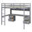 Loft Bed With Desk,Cabinets,Drawers And Bedside Tray,Charging Station-235651847