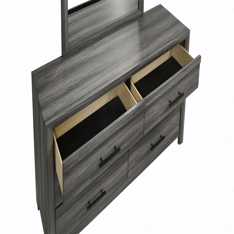 Commode 6 tiroirs, fabrication en bois de style moderne