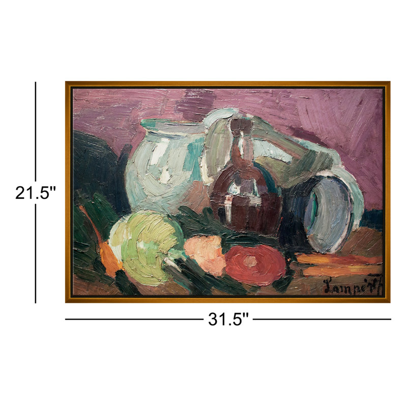 Still Life With Jars Giclee On Canvas