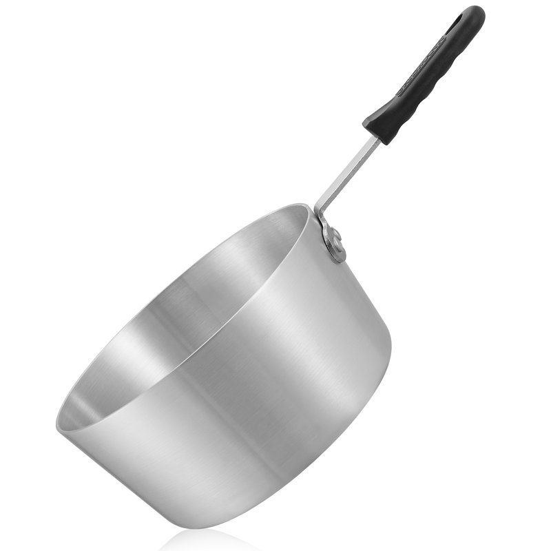 Aluminum Sauce Pan & Silicone Handle, NSF Professional Cookware, 3.75 quarts