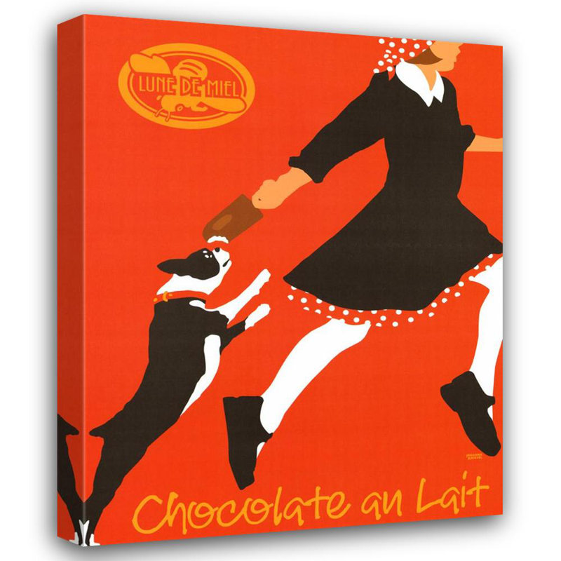 Chocolat au lait, H 18 po x l 14 po