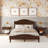 Adrian Adjustable Height Solid Wood Platform Bed-121583375