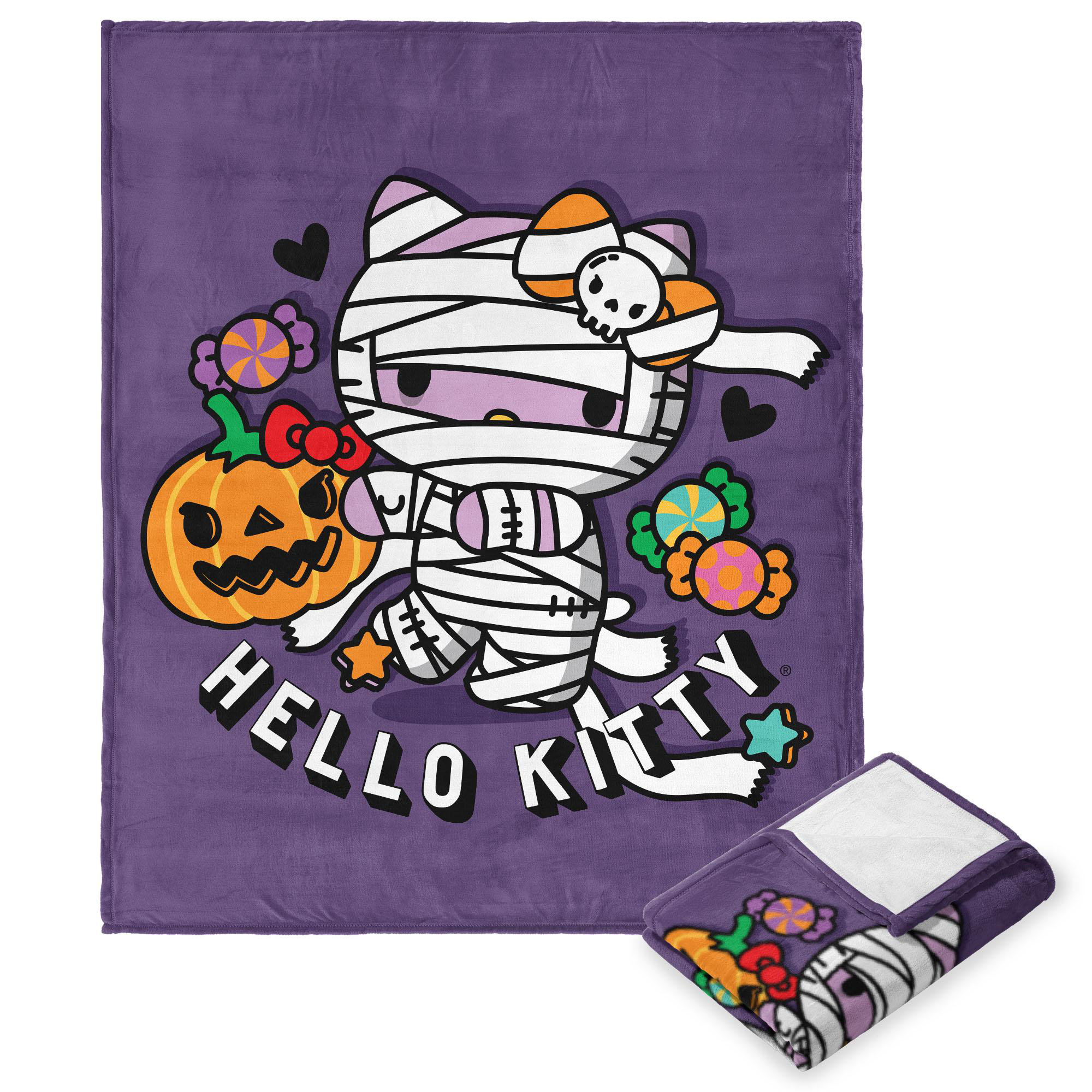 Hello Kitty Überwurfdecke Mit Seidigem Griff – 116x152 Cm, Kuschelweich & Dekorativ