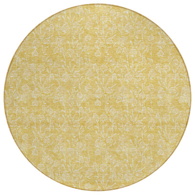 Tapis ivoire rond 8 po