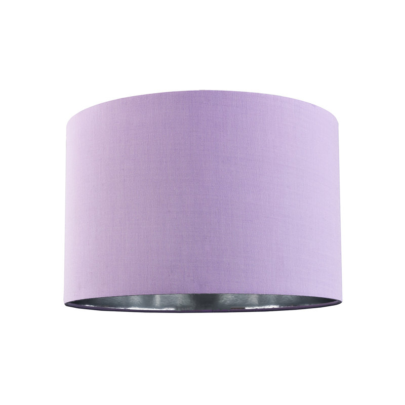 Cotton Drum Lamp Shade ( Screw On ), Purple, 18" H x 25" W x 25" D