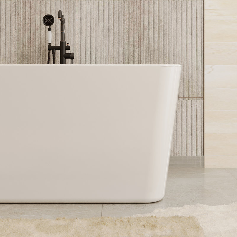 Baignoire de trempage autoportante en acrylique Glendale