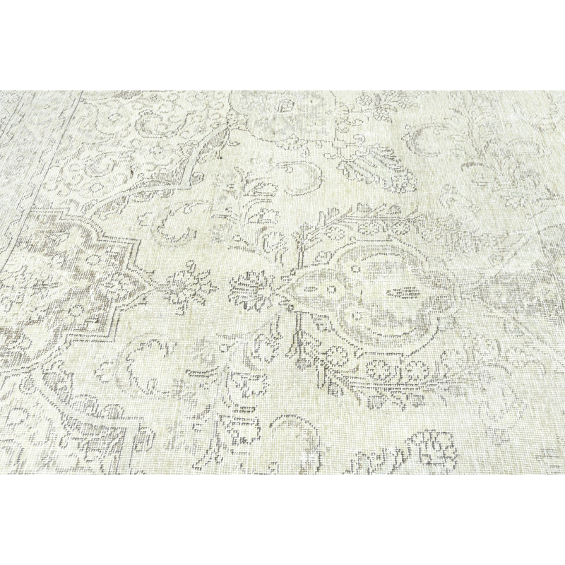 Cream Traditional 9X12 Oriental Area Rug