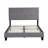 Upholstered Platform Bed Frame with Linen Fabric Headboard, No Box Spring Needed, Wood Slat Support, Easy Assembly-74633436-74633434