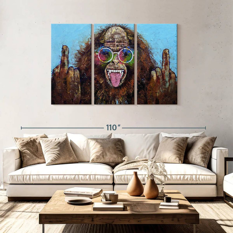 Brampt Bigfoot Double Bird, 48" H x 74" W