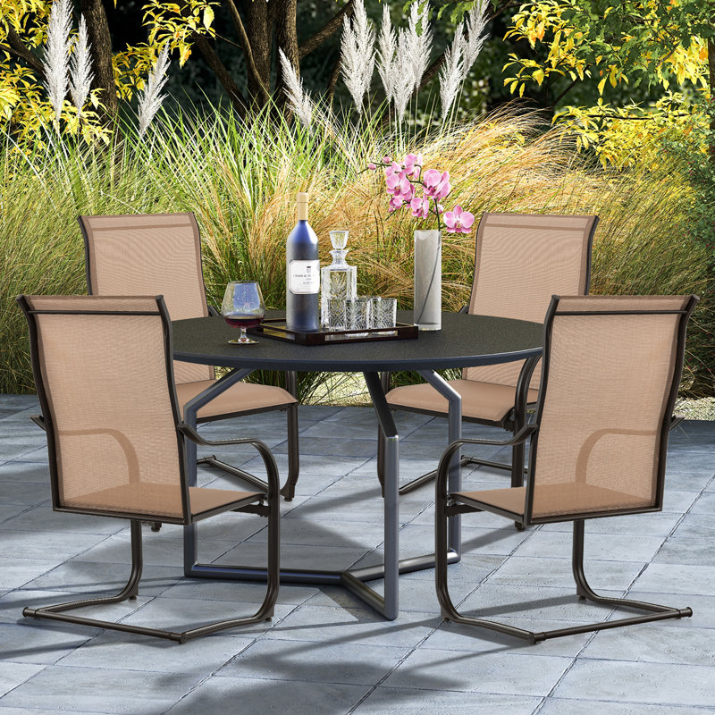 Premium All-Weather Wicker Outdoor Dining Armchair