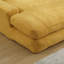 Canapé paresseux à 2 places en chenille COOLMORE avec 5 coussins de dossier, canapé confortable et profond pour le salon, club (jaune moutarde)