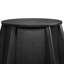Table de salle à manger 59,05 po ronde en marbre avec base en bois massif texturé noir, marbre artificiel pour 6 à 8 personnes, table tournante en pierre artificielle blanche 31,5 po, blanc et noir (table de salle à manger seulement)-1277714441