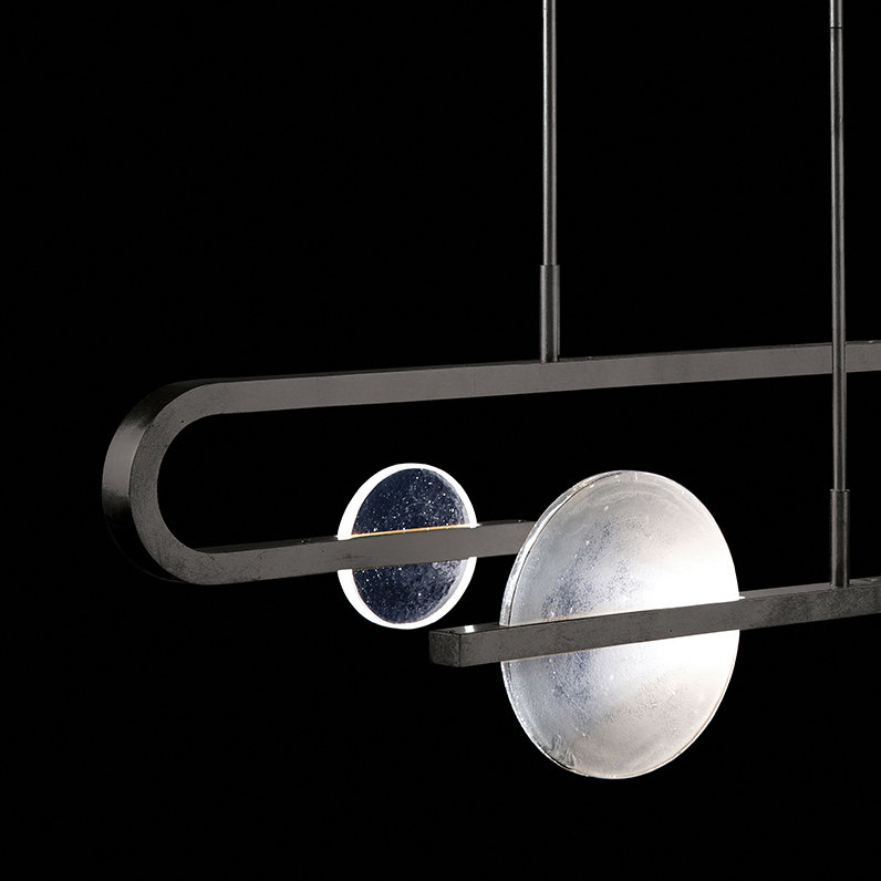 Selene 6 - Light LED Geometric Pendant, Black