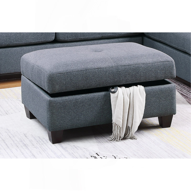 Canapé modulaire 3 pièces Contemporary, Polyfibre bleu / gris