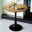 Table de salle à manger ronde avec base piédestal, table basse Mid-Century