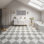 Carreau de porcelaine aspect marbre 12X12 Tuscany Checkerboard