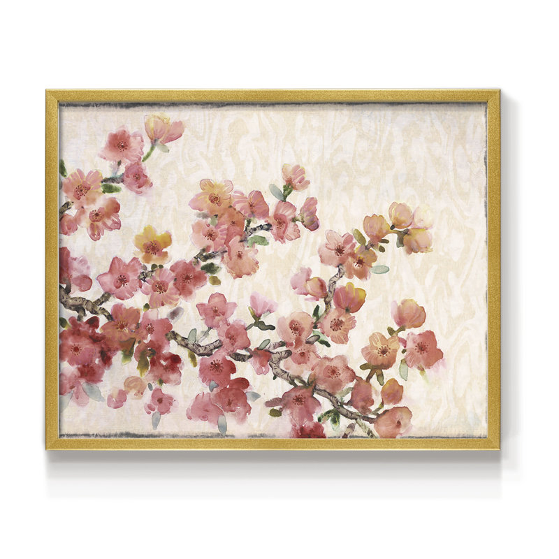 Cherry Blossom Composition II -Framed Print - Restickable, 8" H x 10" W