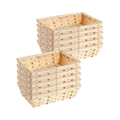 Bamboo Hamper Display Trays (Set of 10)