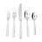 Lucca Faceted 20 Piece 18/10 Stainless Steel Flatware Set, Service for 4