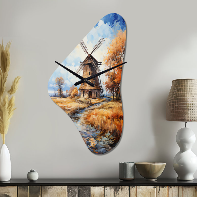 Horloge murale Yorke Vangogh The Old Mill - Vangogh, Moyenne