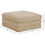 Repose-pieds modulaire en tissu chenille Vredenburgh-112273072