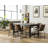 Telsha 6 - Person Four Leg Base Dining Set-2053431486
