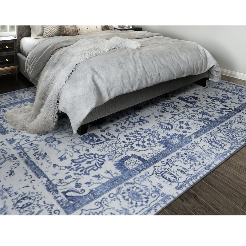 Wool Oriental Area Rug, Rectangle 5' x 8'