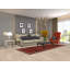 Geometric Red   Runner Rug 4x10