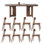 Casual simple rectangular dining table set