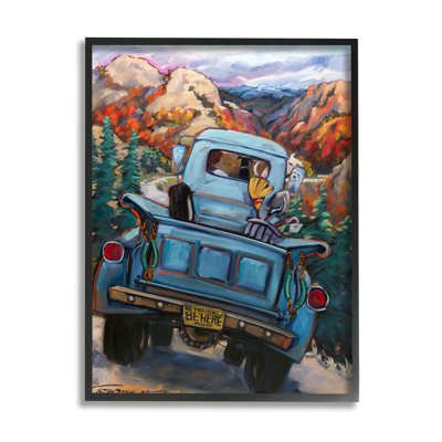 Camion dans la vallée de la montagne par CR Townsend