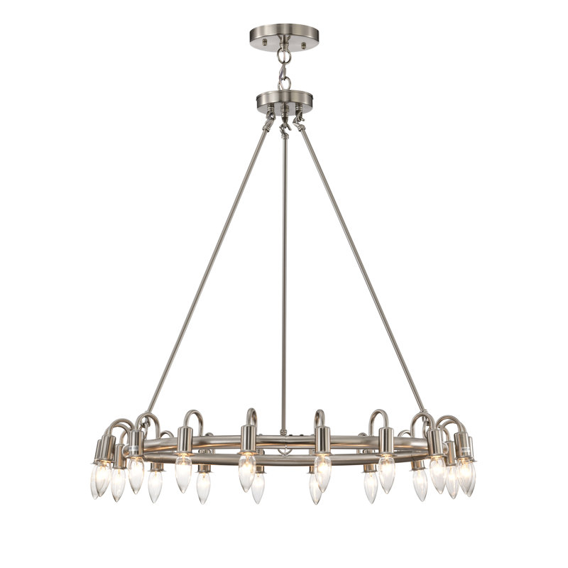 Lustre à 18 lumières Jacolyn, Satin
