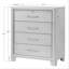 Armoire de chevet contemporaine à 4 tiroirs 1pc-1667793560