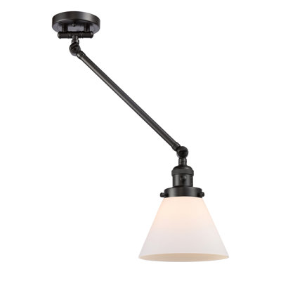 Lampe murale avec bras pivotant à 1 lumière Neill Cone