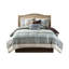 Édredon 7 pièces bleu grand - motif géométrique complexe, revers doux, comprend des taies décoratives pour le lit et la jupe-129988338-129988340