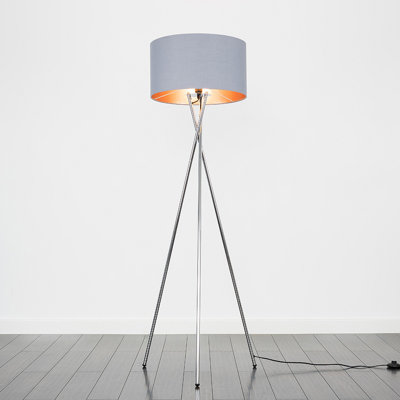 Misner 155cm Camden Tripod Floor Lamp with Large Reni Shade