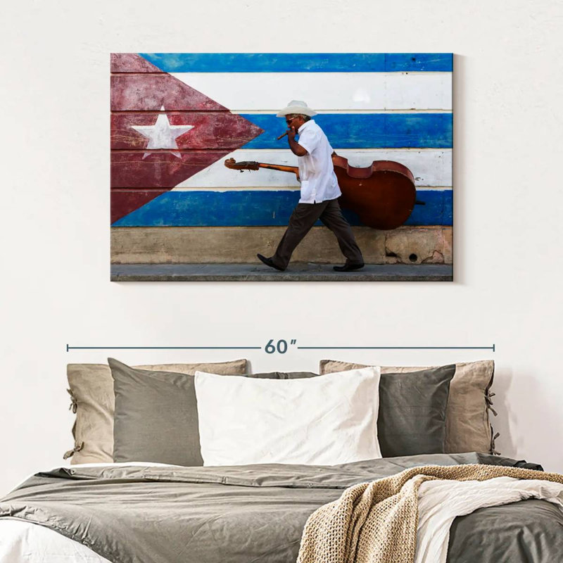 Abarca Cuban Cellist, 32" H x 48" W